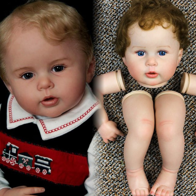 AnjoDoll George Bebe Wieder Geborene Puppen Sets, 55cm, Bunt / Mehrfarbig - Bild 1