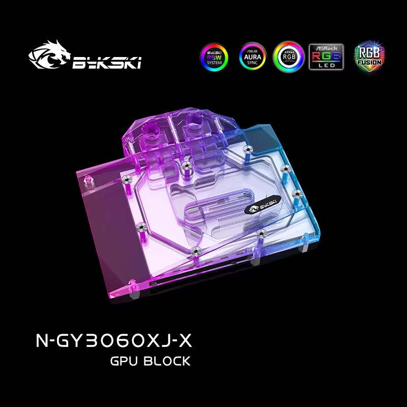 Bykski GPU-Wasserblock N-GY3060XJ-X für Palit RTX 3060 Dual OC, GALAX RTX 3060 und PNY RTX 3060TI Grafikkarten - Bild 3