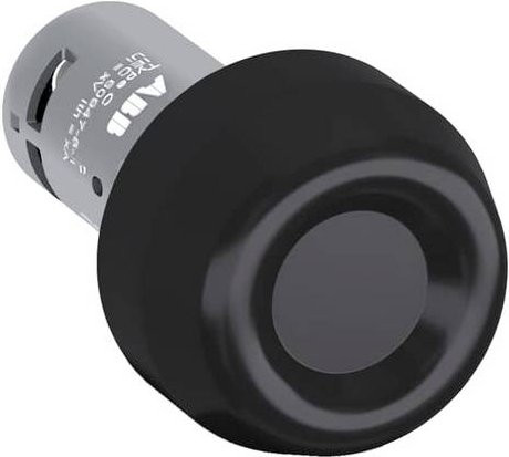 ABB CP6-10B-11 Drucktaster tastend in Schwarz mit IP67/IP69K Schutzart - Bild 1