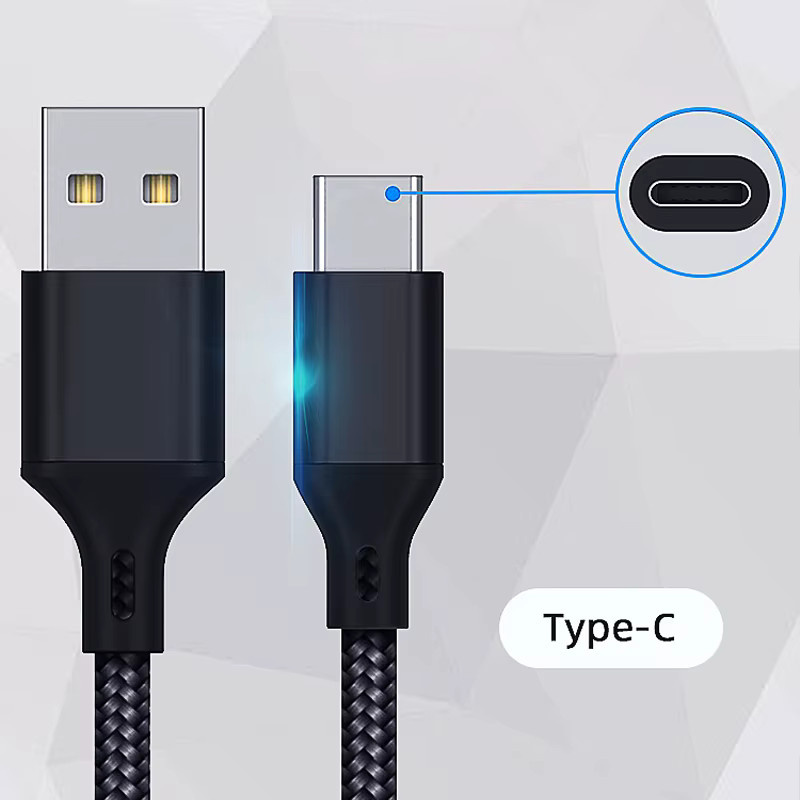 DATA FROG USB Typ C Ladekabel für PS5 und Xbox Series S X Controller in Schwarz oder Weiß - Bild 3