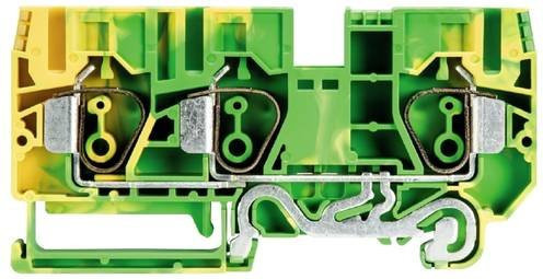 Wieland Electric 56.710.9355.0 Schutzleiterklemme mit Federzuganschluss in Grün-Gelb, 50 Stück - Bild 1