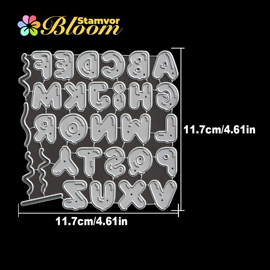 Metall Stanzformen Alphabete Luftballons für Scrapbooking und dekorative Prägung - Bild 2