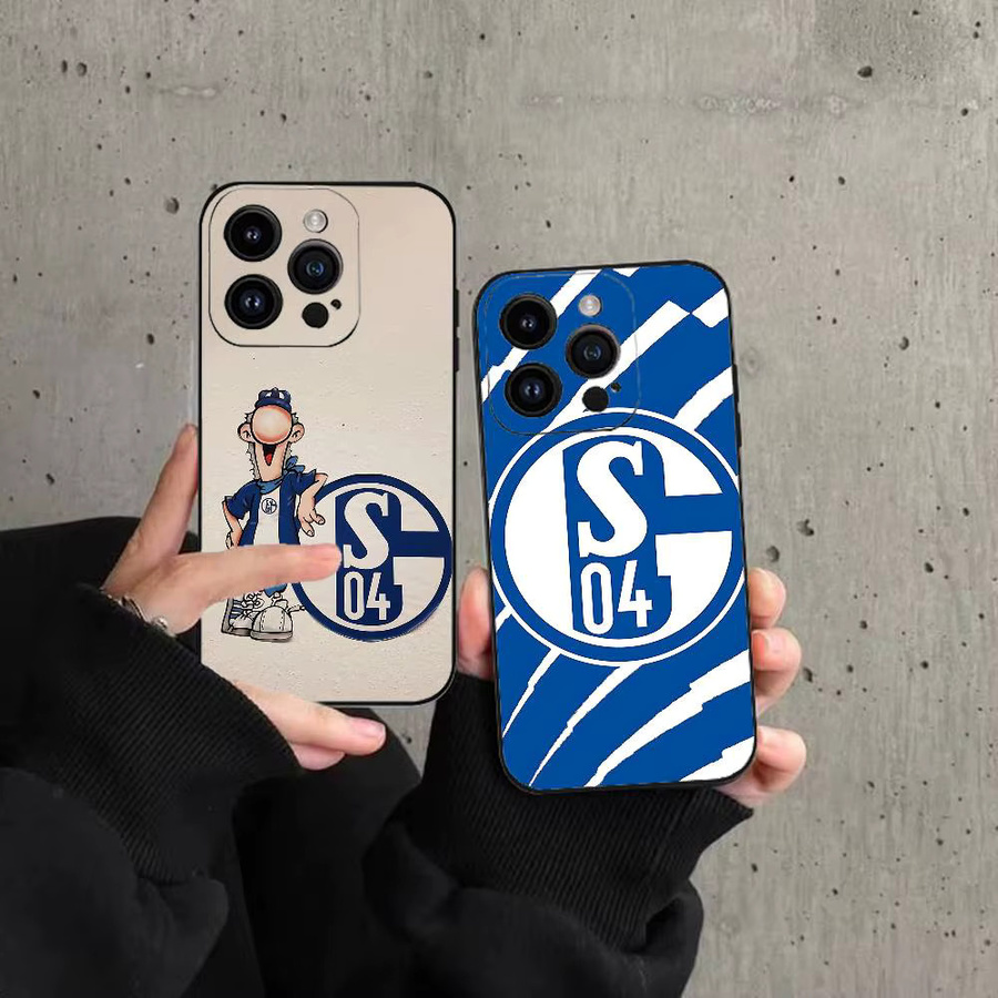 T-Schalke 04 Handyhülle für iPhone 17 16 15 14 13 12 11 Pro Max X XR XS in Schwarz - Bild 2