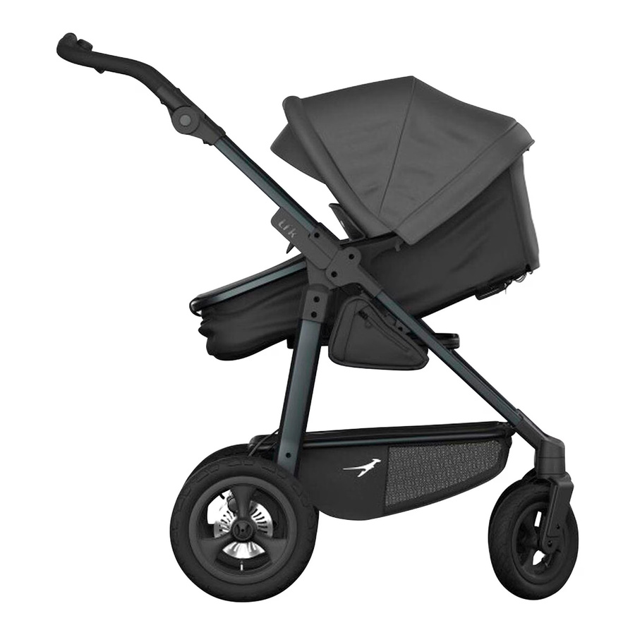 tfk Kombikinderwagen mono 4 in Grau und Schwarz mit Sportsitz und Babywanne - Bild 2