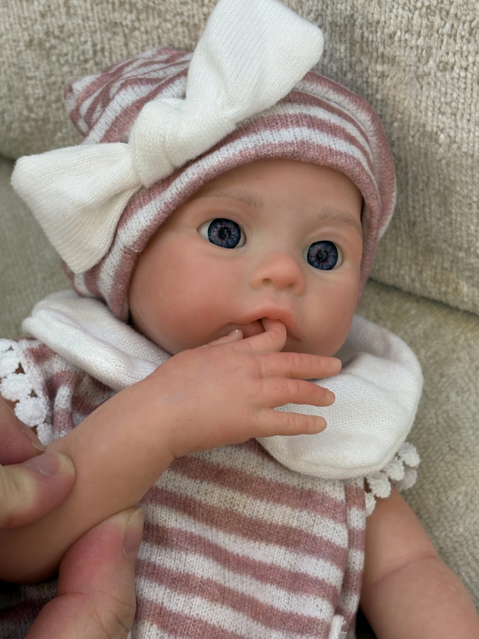 AnjoDoll Reborn Bebe Mädchen, Silikon, 13-Zoll - Bild 2