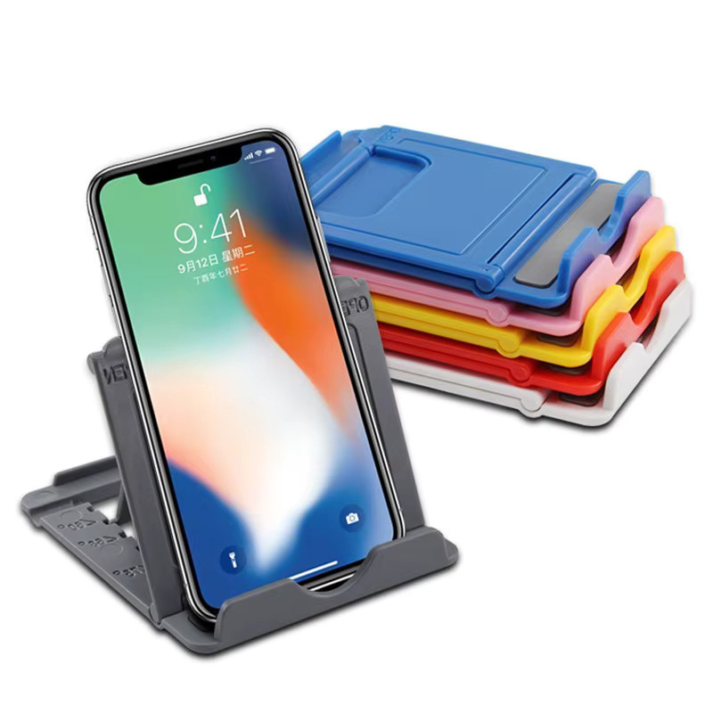 KAFNHCKA Faltbarer Desktop-Halter für Handy und Tablet in Weiß, Verstellbarer Tragbarer Ständer für iPad, iPhone, Xiaomi und Huawei - Bild 2