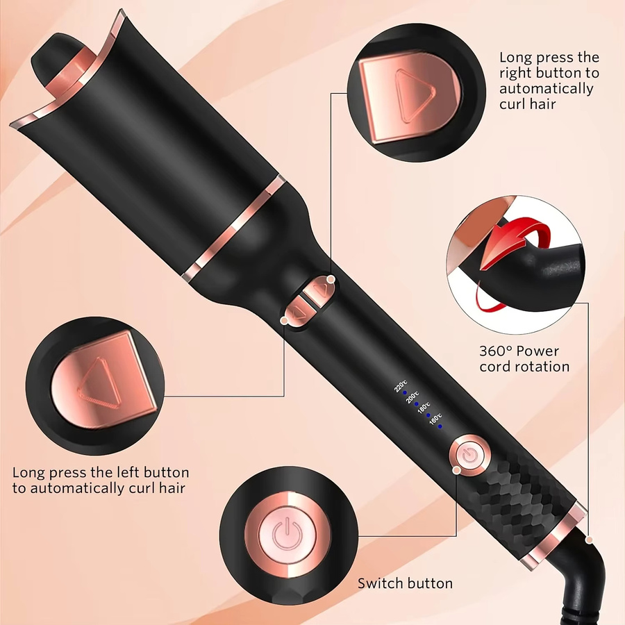 Tinsol Automatischer Haar Curler, Schwarz, Unisex - Bild 2