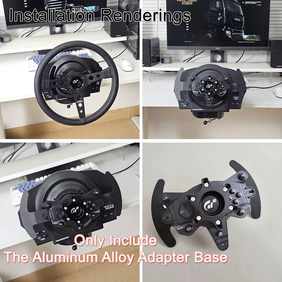 Thrustmaster Spiel-Lenkrad-Adapter für Simulator Basis-Modifikation in Schwarz für T300 RS GT Ferrari 599 TS-XW TSXW P310 R383 Zubehör - Bild 4