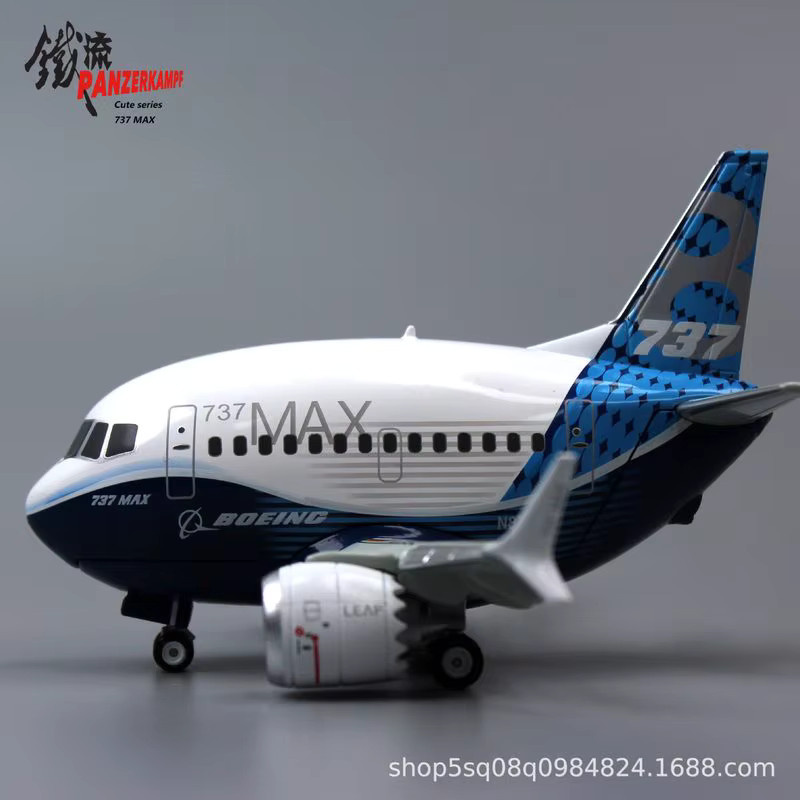 Panzerkampf Boeing 737 Max Flugzeugmodell, Metall, ab 3 Jahren - Bild 2