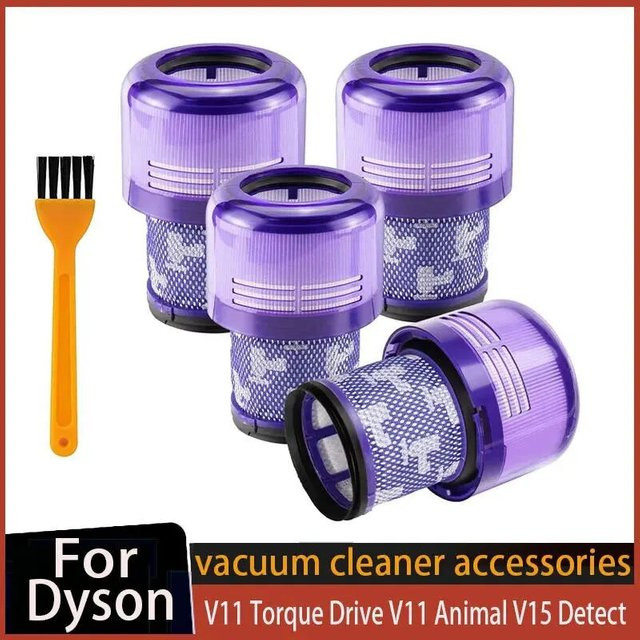 HEPA-Filter-Ersatzset für Dyson Akku-Staubsauger V11 Torque Drive, V11 Animal, V15 Detect SV14 in Grau und Lila, Vergleichbar mit Teil 970013-02 - Bild 1