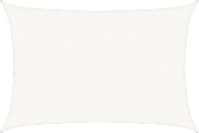 Furnicato Sonnensegel aus HDPE in Weiß, Rechteckig, 5 x 5 m - Bild 1