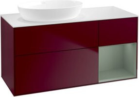 V&B Waschtischunterschrank Finion in Weiß, B/T/H: 120 x 50,1 x 50,1 cm - Bild 1