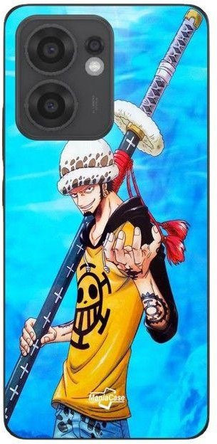 Maniecase Handyhülle für Oppo Reno 13F mit One Piece Anime Trafalgar D Water Law Design in Schwarz und Multicolour - Bild 1