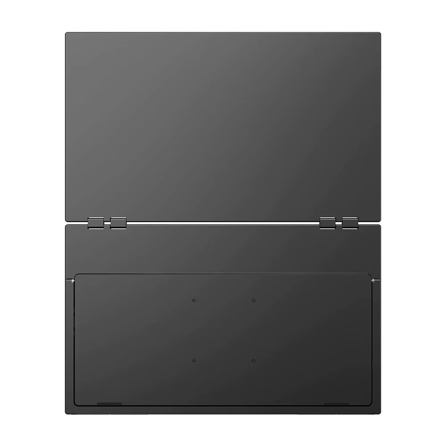 UPERFECT Delta Mega Dual Screen Stacked Computer Monitor 23,8 Zoll 100Hz mit Lautsprechern Schwarz - Bild 3