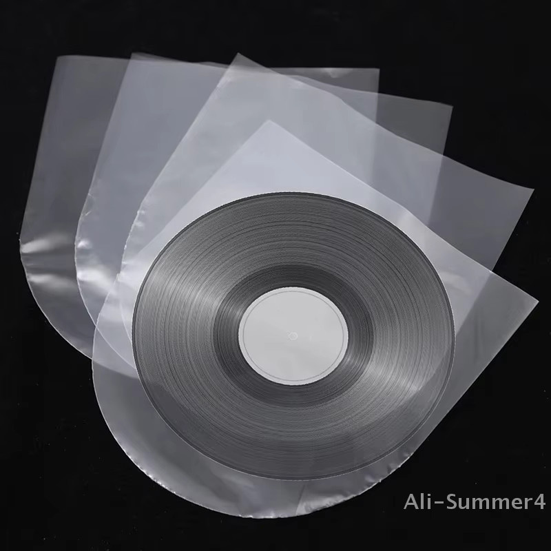 50 Stück antistatische Vinyl-Schallplatten-Schutzfolien aus Kunststoff, transparente LP-Innenhüllen für 7, 10 und 12 Zoll Schallplatten - Bild 3