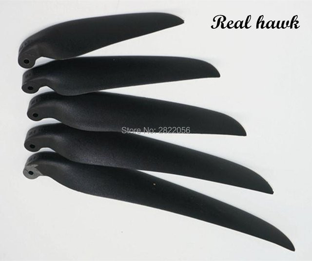 Real Hawk Rc Flugzeug Kunststoff Folding Propeller, 2 Paar, Schwarz - Bild 1