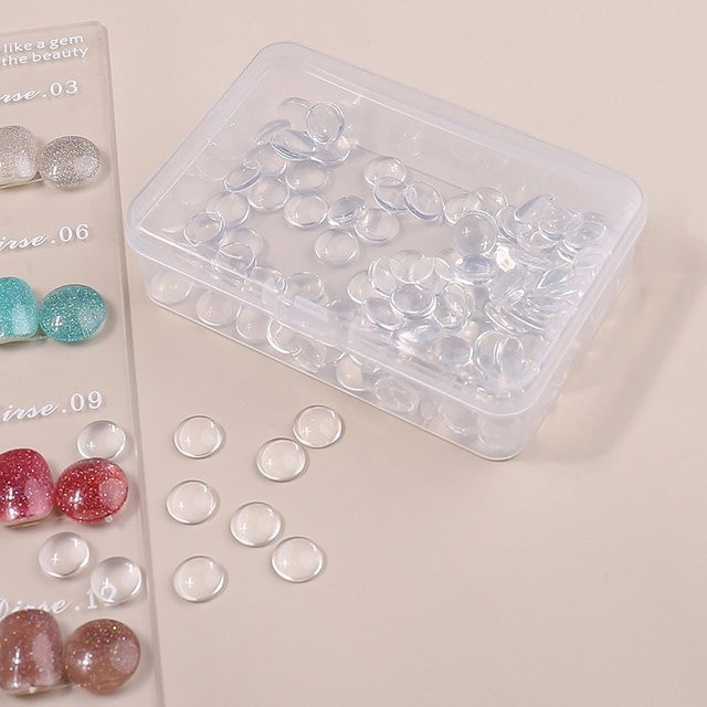 HNKMP Nageldesign Display, 50 Stück, Transparent, Glänzend - Bild 1