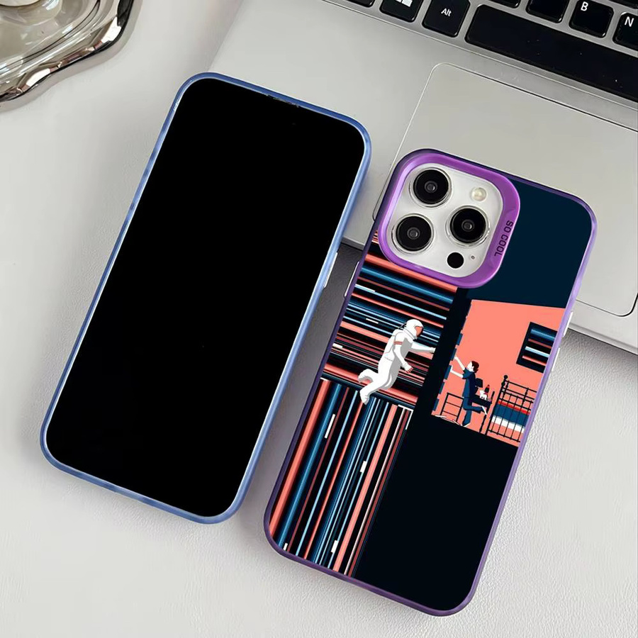 Interstellar Movie Handyhülle für Apple iPhone 11 12 13 14 15 16 Pro Max Plus mit Plating-Schutz in Multicolour - Bild 2
