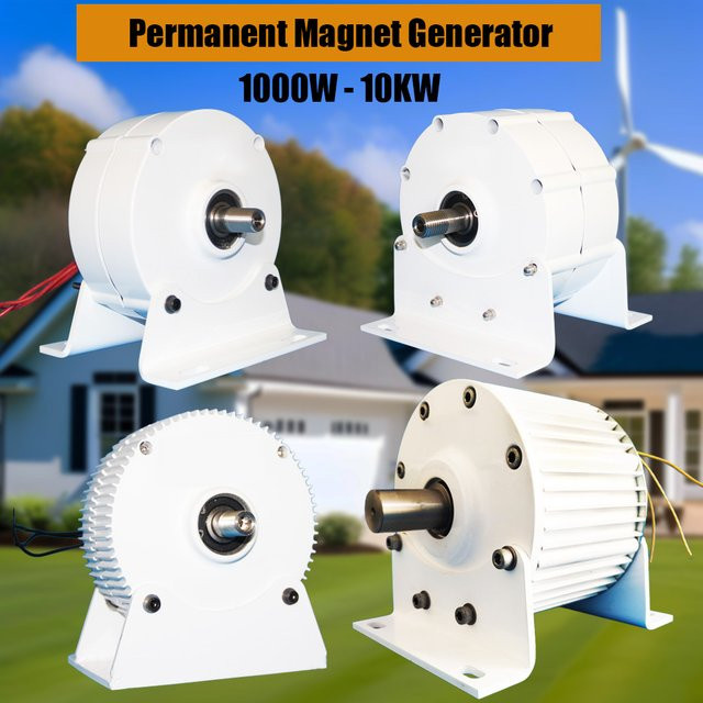 Rewindagic Getriebeloser Permanentmagnetgenerator für Windkraftanlagen in Weiß, 1000W-10KW, 12V-380V - Bild 1