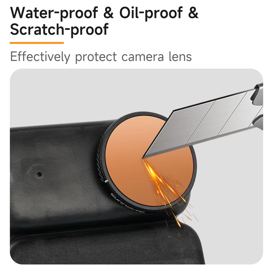 DJI OSMO Nano Objektiv Filter Set Schwarz mit CPL, UV, ND8, ND16, ND32 und ND64 Schutzfilter Zubehör Kit - Bild 2
