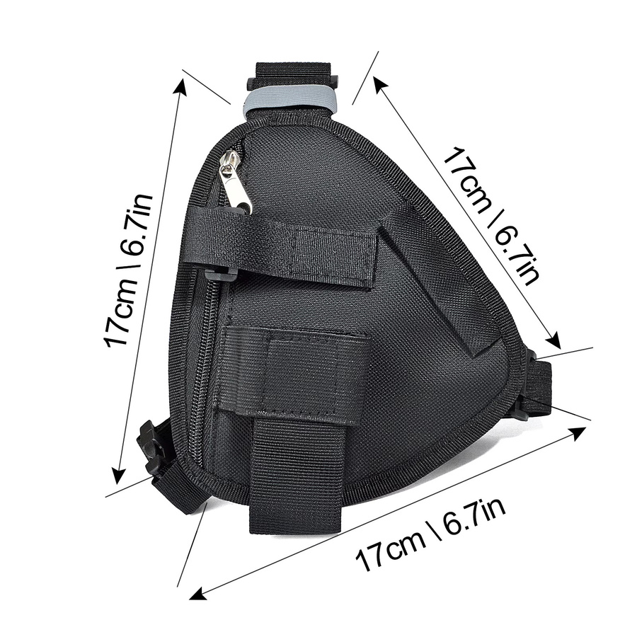 YNIBST Nylon Holster Fall Tasche für 2-Wege-Funkgeräte in Schwarz - Bild 3
