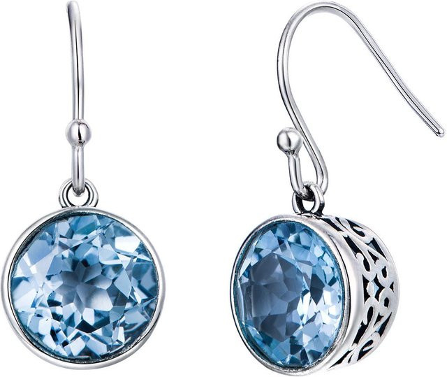 YIRAN Jewelry Ohrhaken, Österreichischer Kristall, quadratisch, Meerblau, Damen - Bild 1