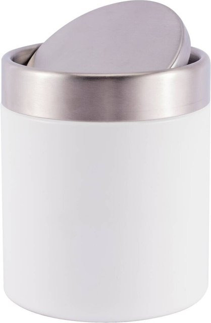 Pocoline Kosmetikeimer mit Swing-Deckel aus Edelstahl in Weiß, 1,58 l - Bild 1