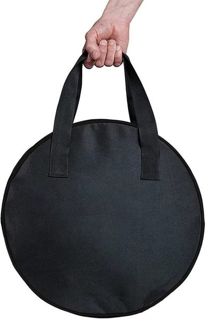 Wasserdichte Auto-Ladekabel-Tasche aus Oxford-Gewebe in Schwarz-Grün als runder Organizer für Elektrofahrzeug-Werkzeuge - Bild 1