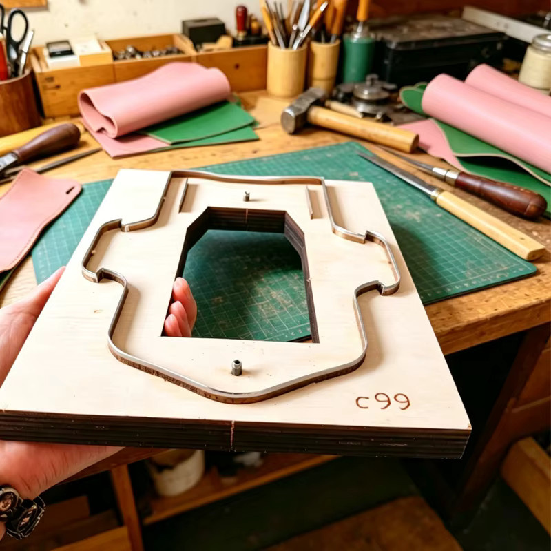 C99 DIY-Lederschneidewerkzeug für handgefertigte Umschlagkarten und Bankkartenetuis in Silber - Bild 4