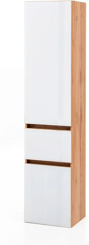 HELD MÖBEL Seitenschrank Helsinki in Weiss mit Glastüren, Breite: 40 cm, Höhe: 180 cm, Tiefe: 35 cm - Bild 1