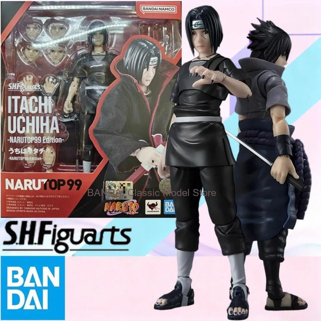 BANDAI Naruto S.H.Figuarts Itachi Uchiha Sasuke Uchiha Actionfigur - Bild 1
