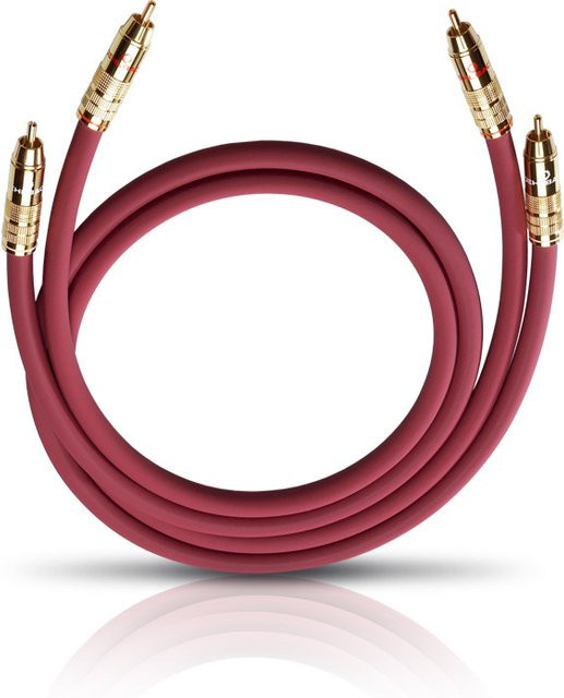 Oehlbach NF 214 MASTER SET Audio-Cinchkabel, Farbe: Bordeaux, Länge: 2 x 0,5 m - Bild 1