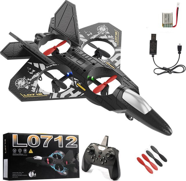 ANTSIR RC Flugzeug, Schaum Stunt RC Segelflugzeug, mit LED Lichter - Bild 1