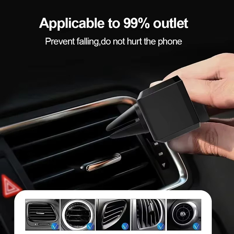 Universelle Mini Auto Telefonhalterung für die Lüftungsschlitze in Schwarz - Bild 5