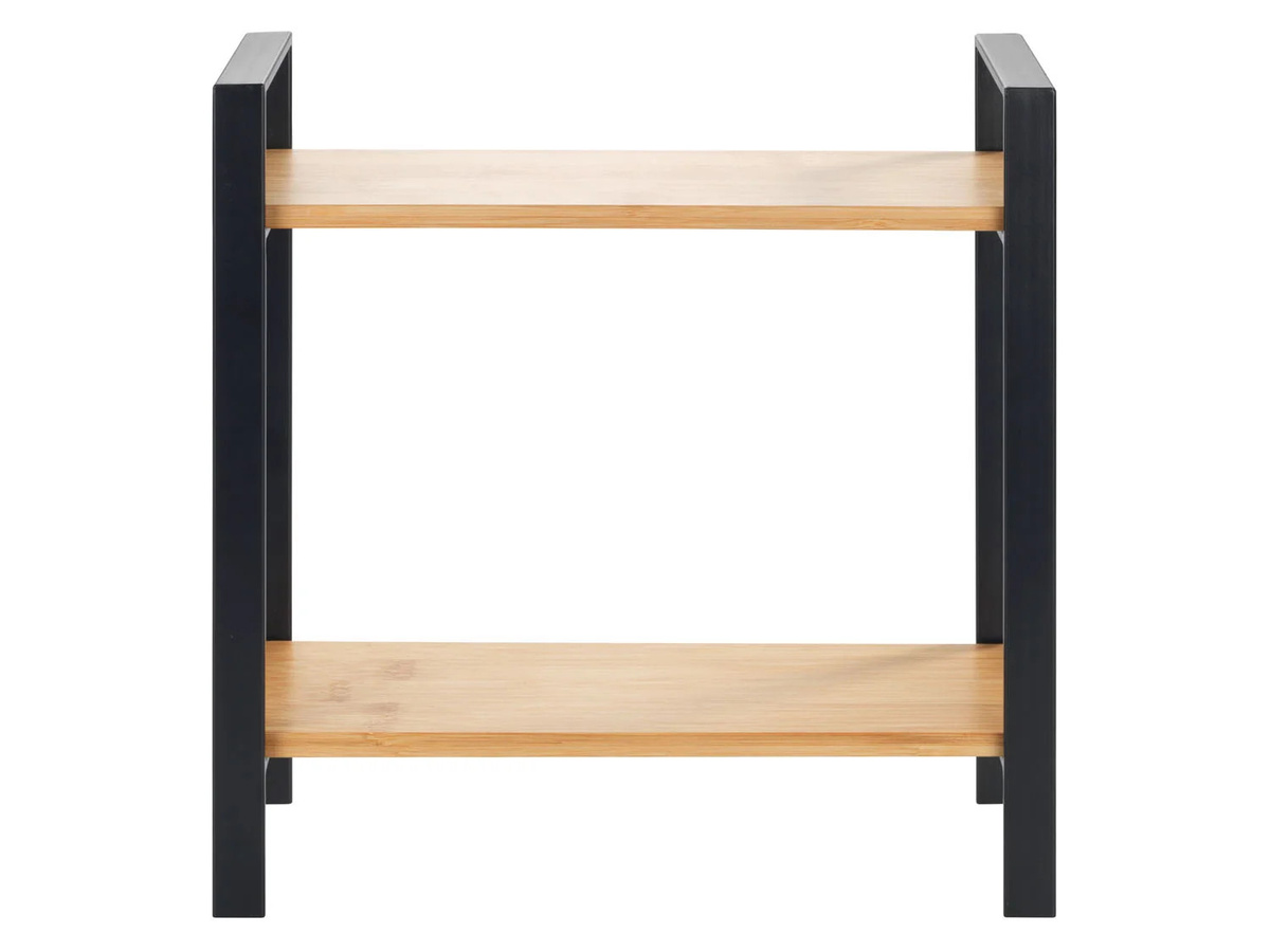 WENKO Küchenregal Lou aus Metall und Bambus in Schwarz und Braun, B/T/H: 33,0 x 11,0 x 32,0 cm - Bild 3