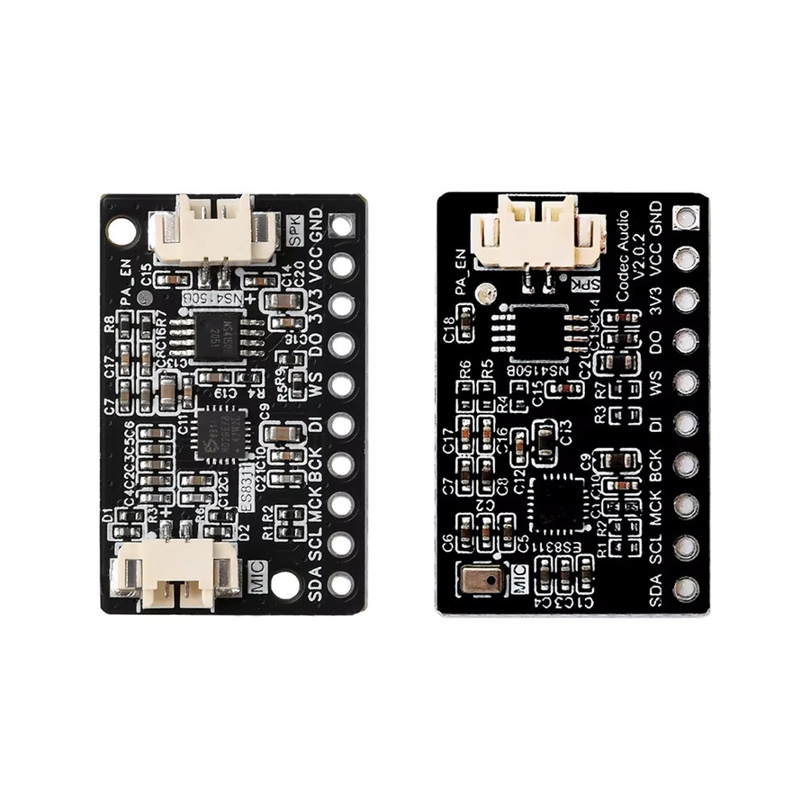 Gaqqee ES8311+NS4150B Digitales Audio-Verstärkerboard mit Mikrofon-Audiomodul in Schwarz, kompatibel mit ESP32-C3/S3 und anderen Entwicklungsboards - Bild 4