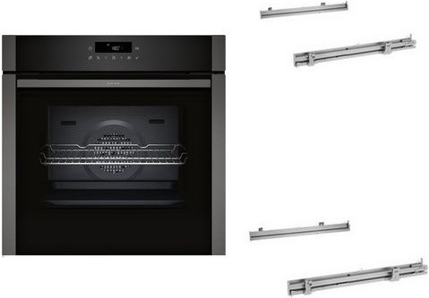 Neff Einbaubackofen BMK320EAP in Schwarz-Grau mit 71 l Volumen, Pyrolyse, Heißluft und Grillfunktion - Bild 1