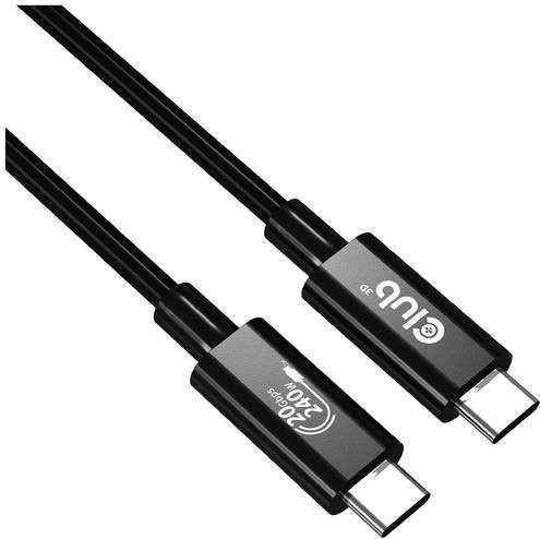 Club3D USB4 USB-C auf USB-C Kabel Schwarz CAC-1575 Länge: 2,00 m - Bild 1