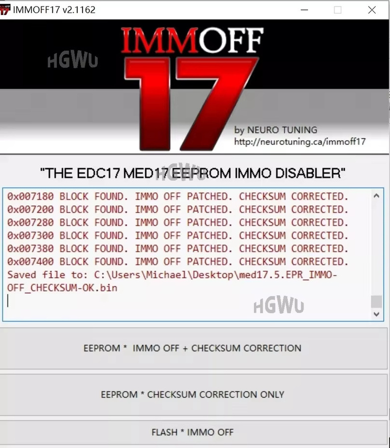 IMM OFF 17 Software für EDC 17 ECU Immo Off Programmierung - Bild 2