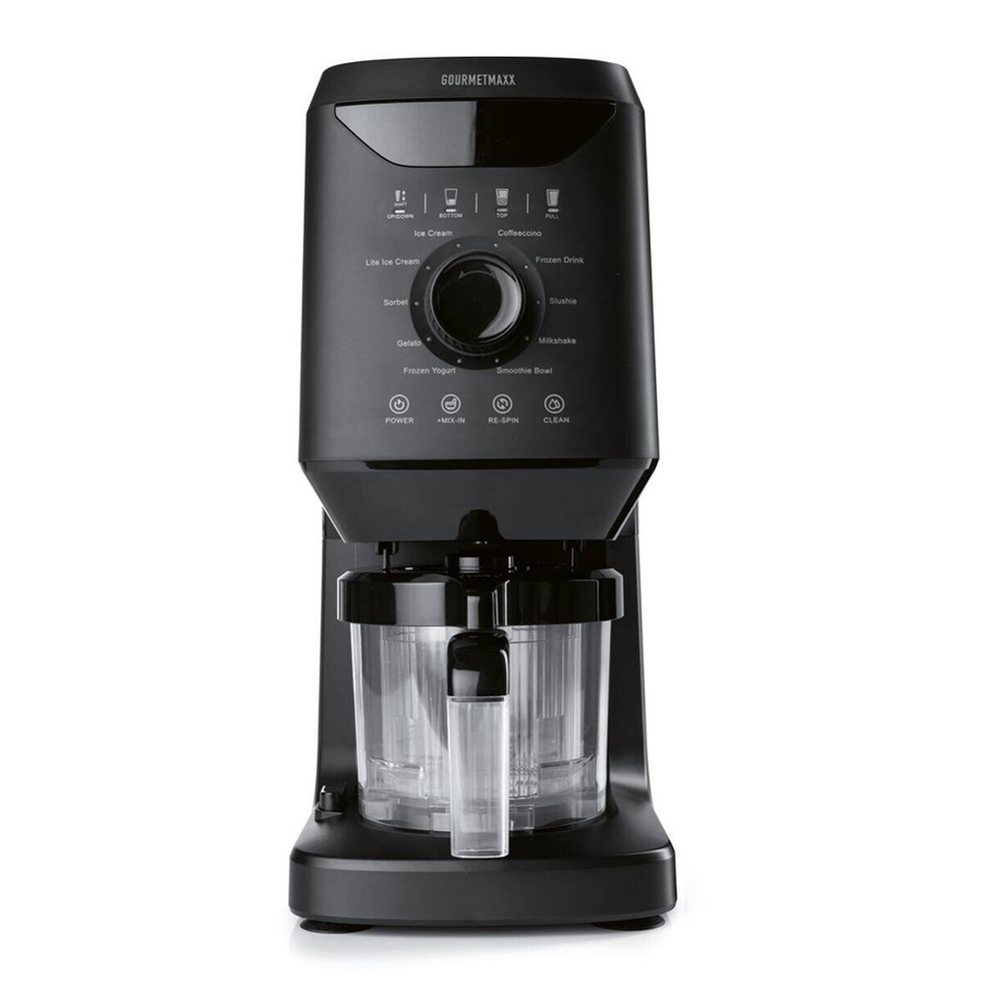 GOURMETmaxx Eismaschine 800W schwarz mit 2x 500ml Behältern - Bild 2