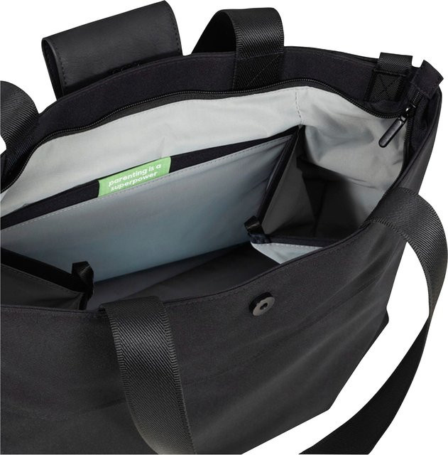 Joolz Wickeltasche als Umhängetasche in Schwarz mit Trageriemen - Bild 1