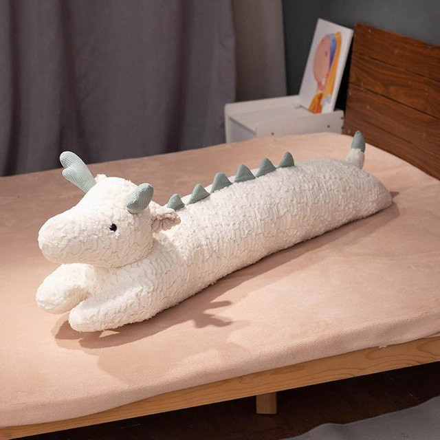 Kidsly Lange Gaint Curly Animal Bunny Plüsch Kissen Puppe, Dinosaurier, ab 14 Jahren - Bild 1