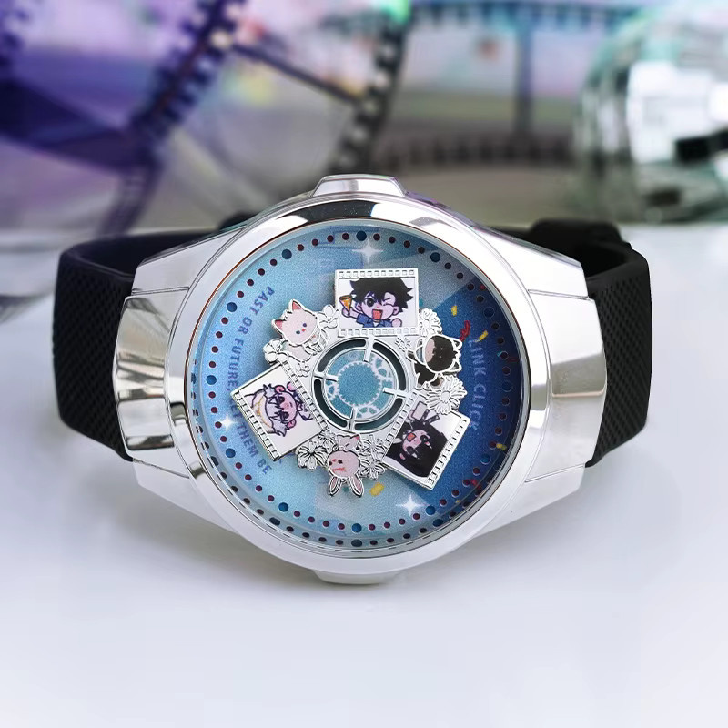 XINGYUNSHI Armbanduhr, Blau, Silikon, Rund, Wasserdicht - Bild 3