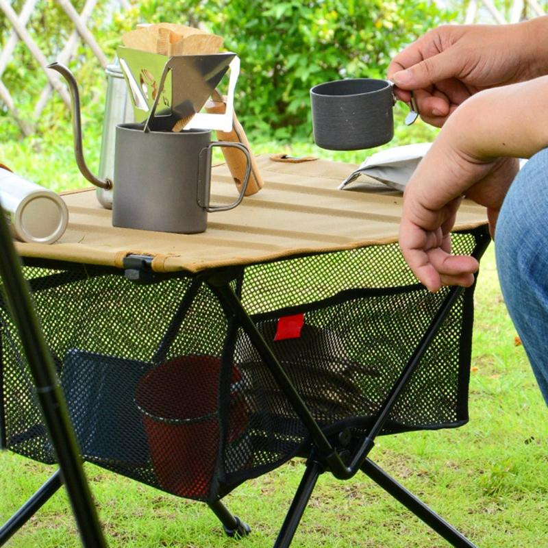 Faltbare Netztasche von bfghb in Schwarz als Organizer für Campingtische und Stativständer, B/T/H: 33,0 x 29,0 x 19,0 cm - Bild 3