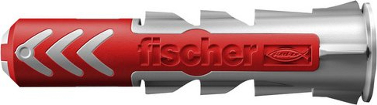 Fischer Universaldübel DuoPower aus Nylon, Grau und Rot, 50 Stück, Durchmesser: 8 mm, Länge: 65 mm - Bild 2