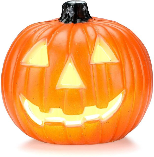 ammoon Halloween Kürbis Lichterkette mit lustigen Gesichtern in Orange - Bild 1