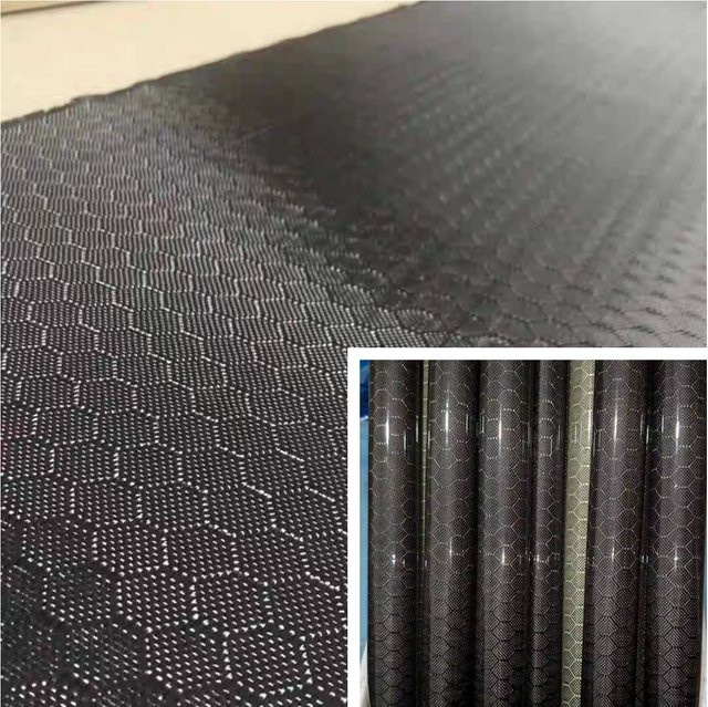 Echtes Kohlefasertuch 3K mit Fußballmuster, 240 g/m2, Breite: 100 cm, Länge: 30 cm oder 50 cm - Bild 1