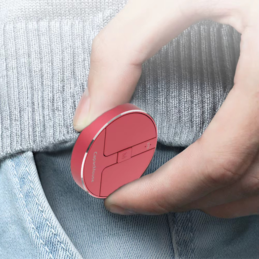APWIKOGER Ultradünne kabellose Computermaus in Grau mit 3 Modi Bluetooth 5.2, 2.4G und USB sowie einstellbarem DPI für Laptop und PC - Bild 3