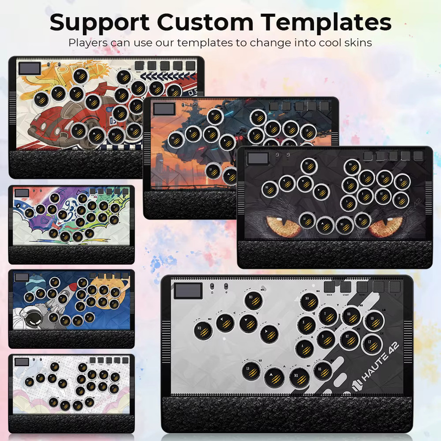 Haute42 Magnetischer C-AT Hebelloser Fightstick Hitbox-Controller für PC und PS4/PS5 in Schwarz - Bild 5