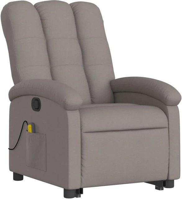 vidaXL Massagesessel Modell 4 mit Aufstehhilfe in Taupe aus Stoff - Bild 1